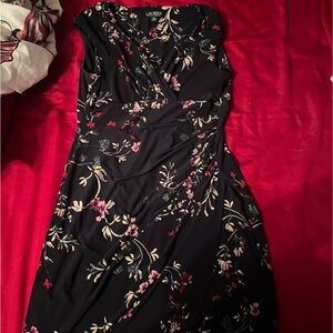 Ralph Lauren Black Floral Dress